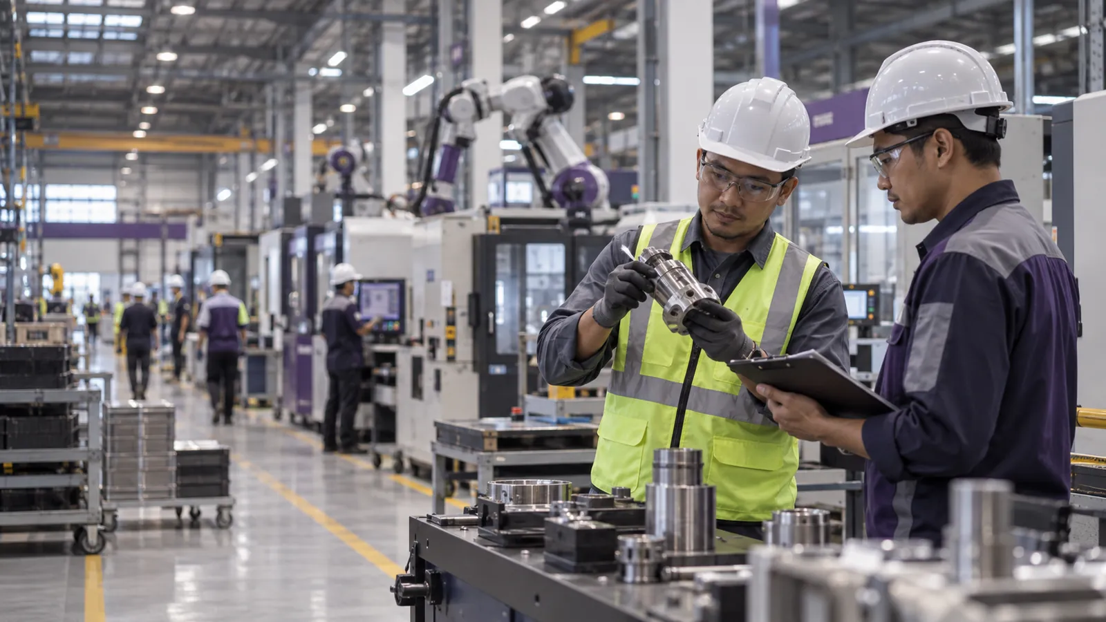 Industrial manufacturing and engineering floor
