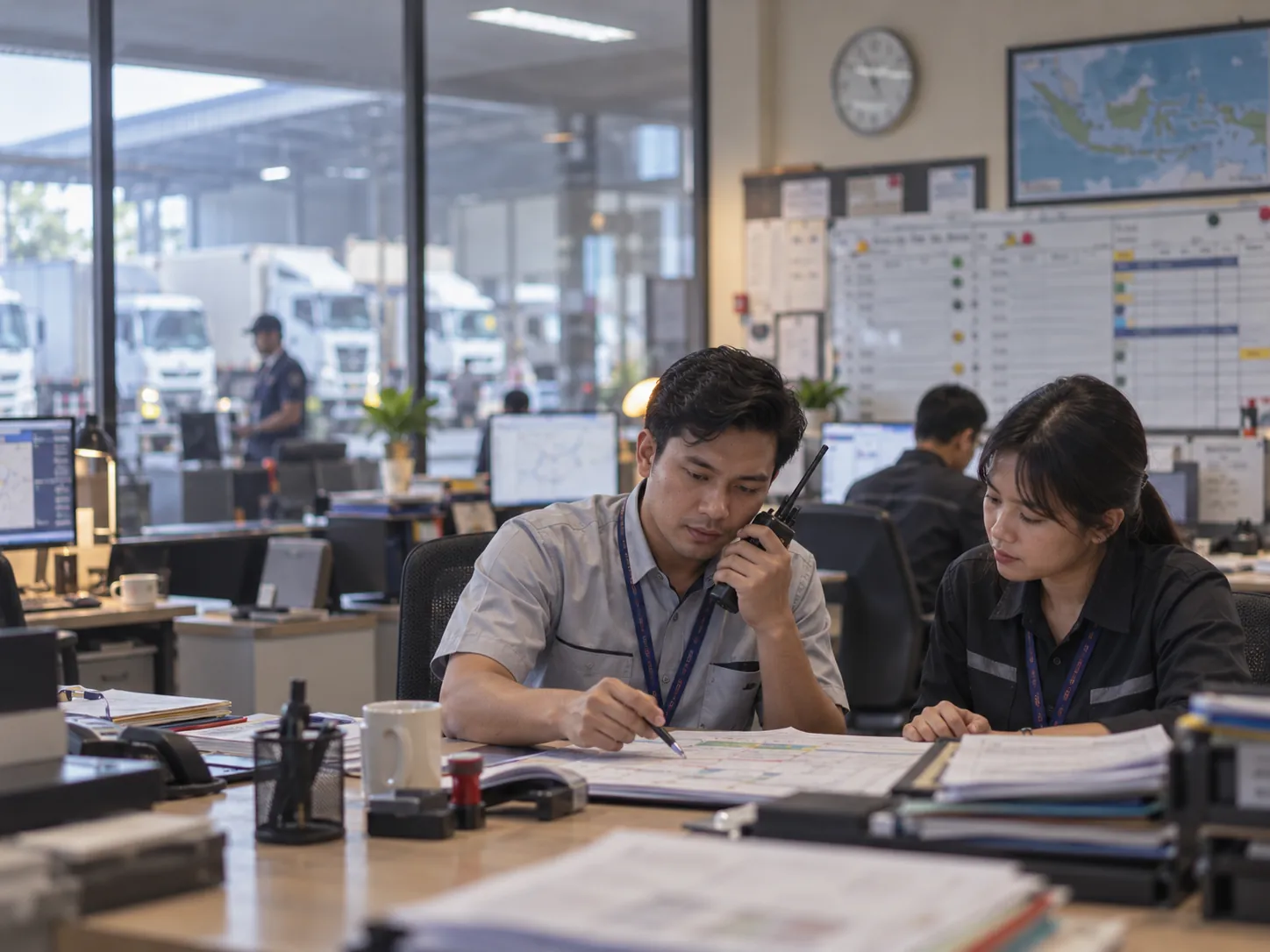 Logistics operations and modern supply chain infrastructure